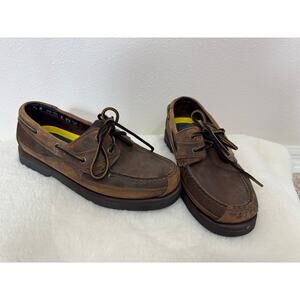Timberland Leather Boat Shoes Brown Men’s Size 8.5M